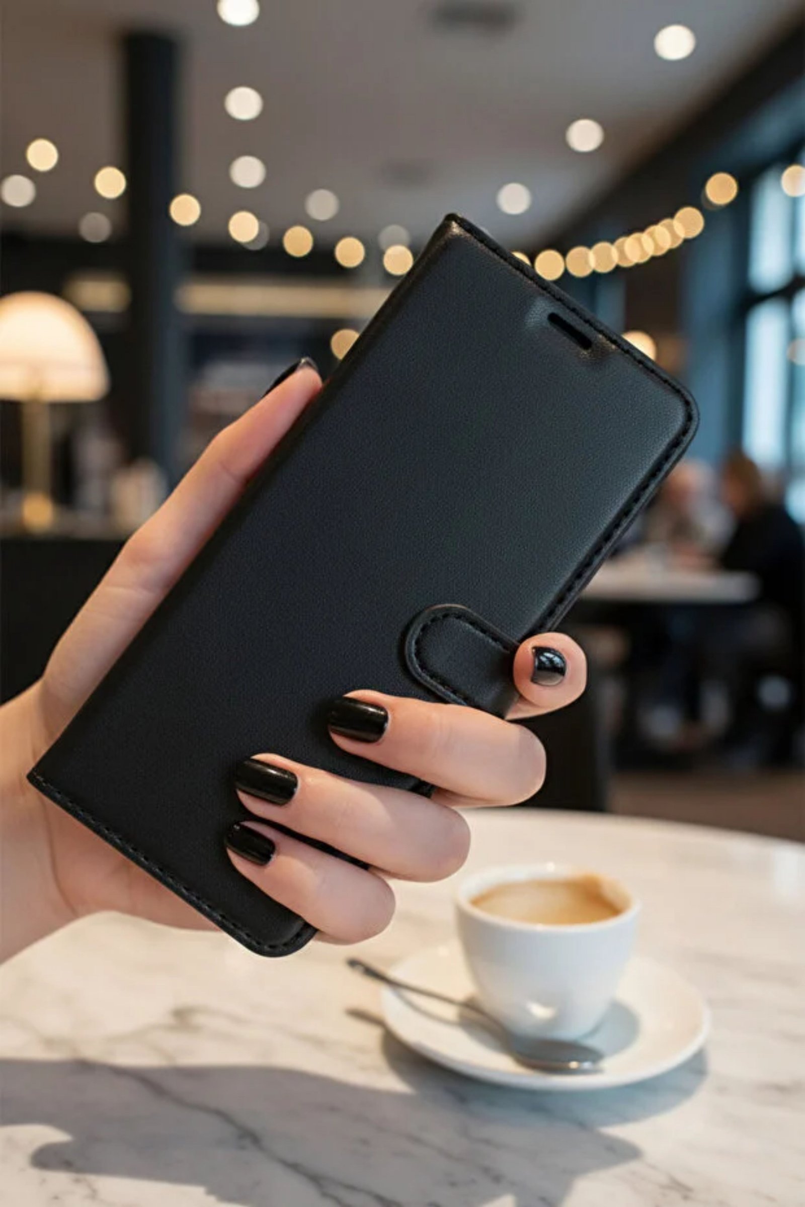 Samsung A03 Kılıf 360 Tam Kaplar Deri Dokulu Kapaklı Cüzdan Standlı Kartvizitli Kopçalı Kapak