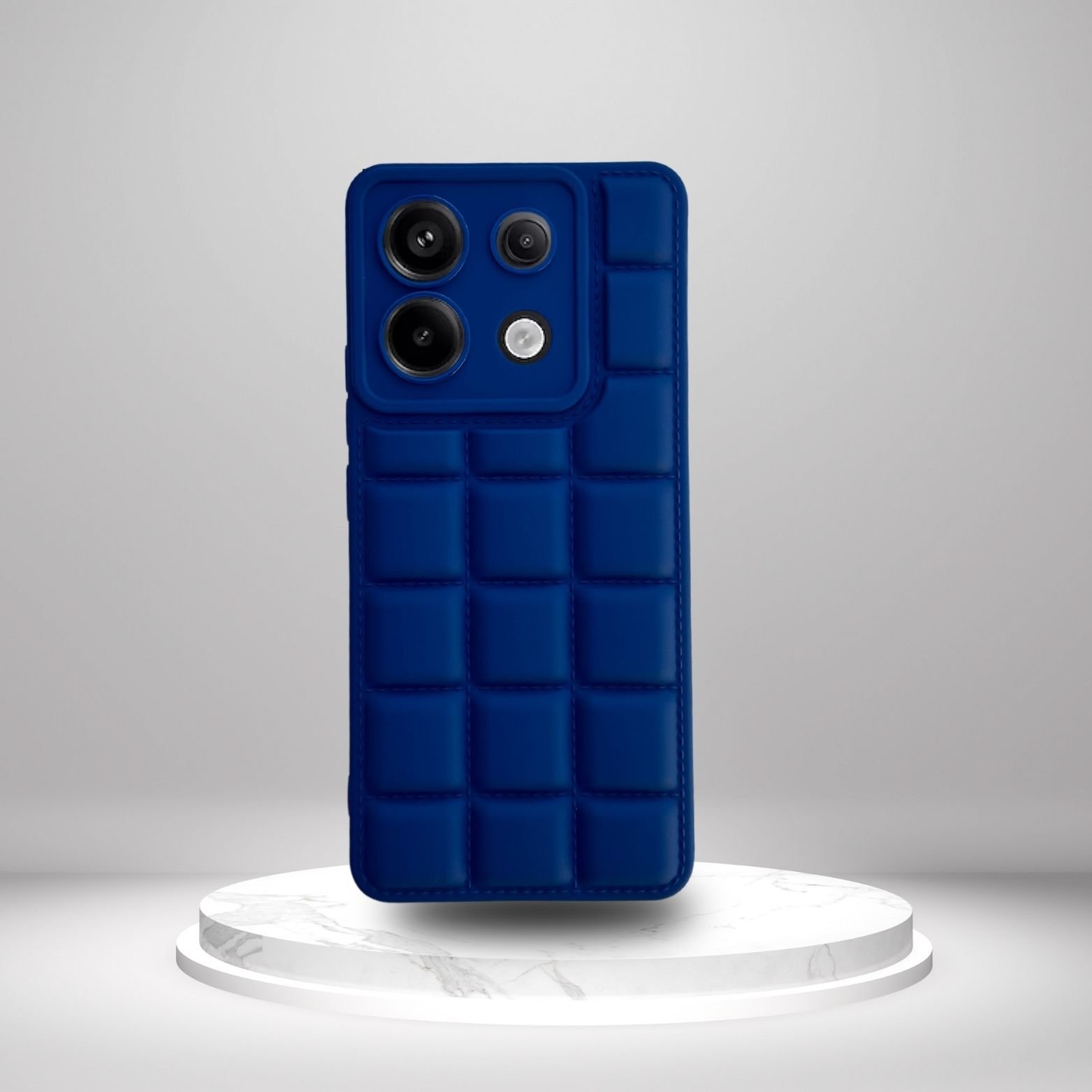 Redmi Note 13 Pro 4G Kılıf Puffer Şişme Kapitone Tasarımlı Kamera Korumalı Yumuşak Madlen Silikon Kılıf