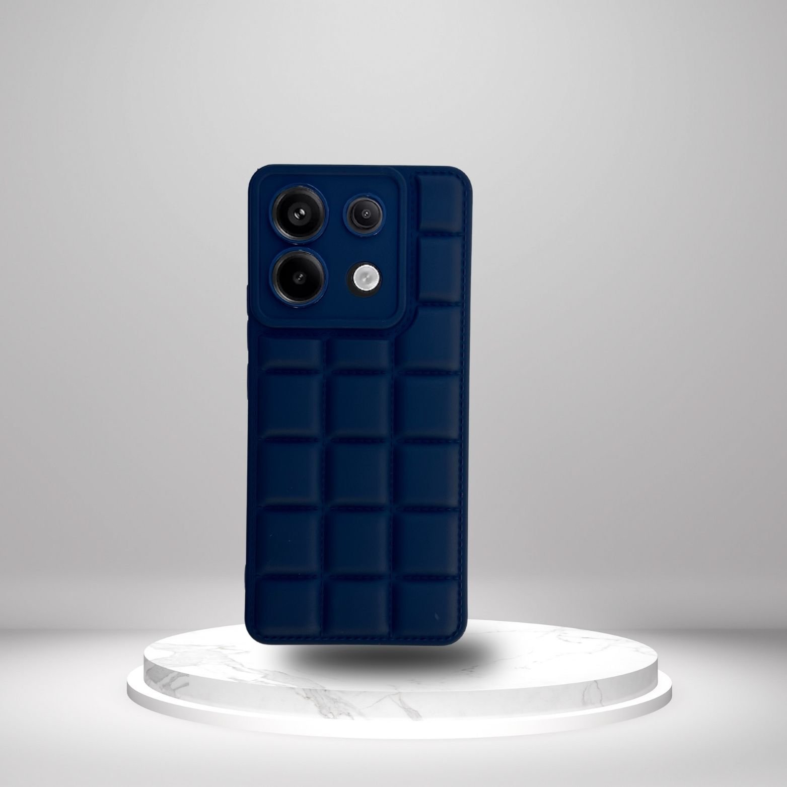 Redmi Note 13 Pro 4G Kılıf Puffer Şişme Kapitone Tasarımlı Kamera Korumalı Yumuşak Madlen Silikon Kılıf