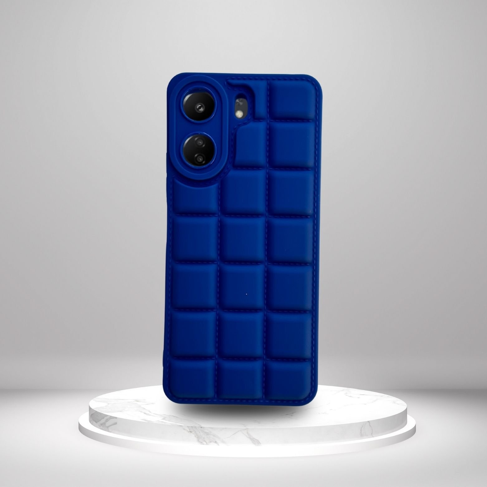 Redmi 13C 4G Kılıf Puffer Şişme Kapitone Tasarımlı Kamera Korumalı Yumuşak Madlen Silikon Kılıf