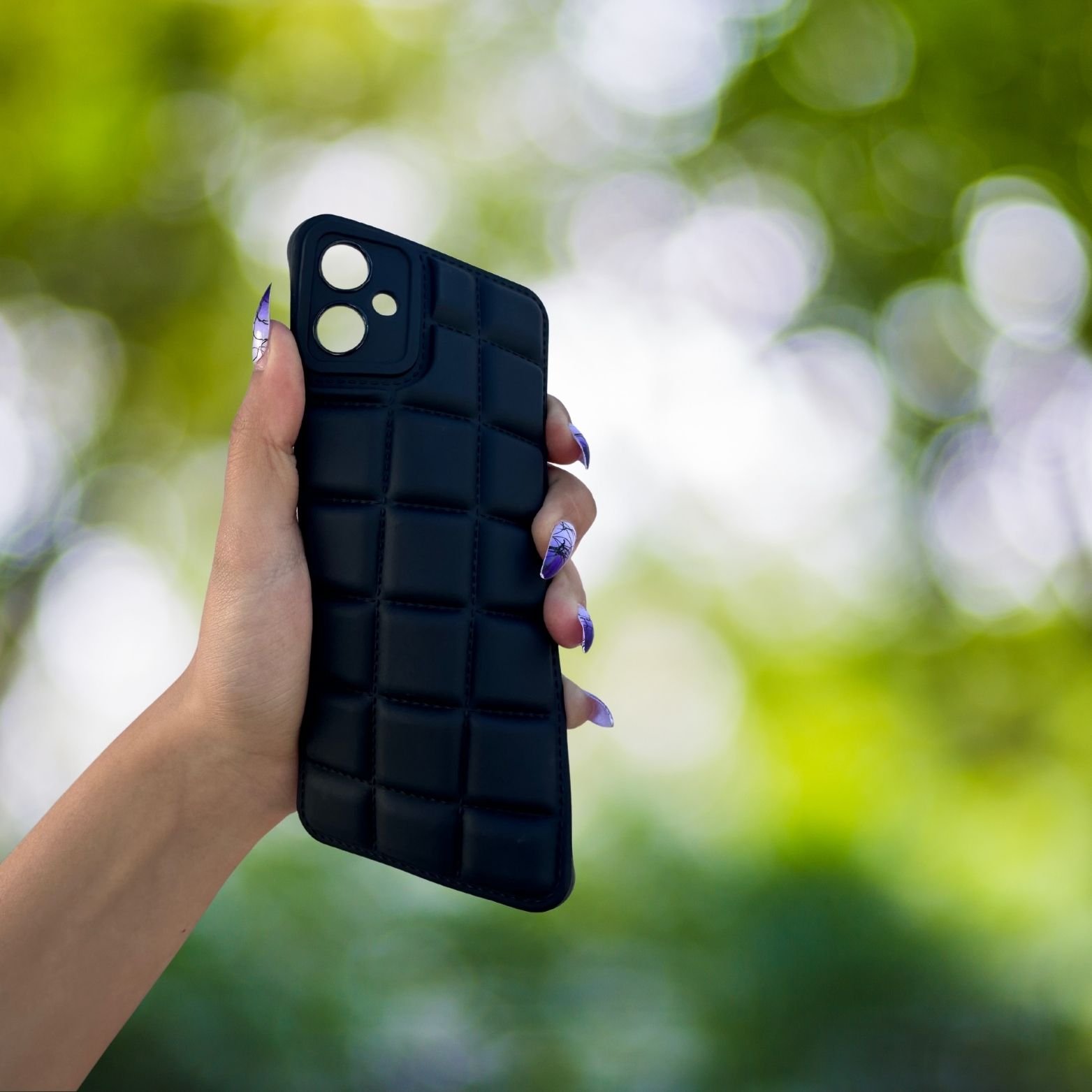 Samsung A05s Kılıf Puffer Şişme Kapitone Tasarımlı Kamera Korumalı Yumuşak Madlen Silikon Kılıf