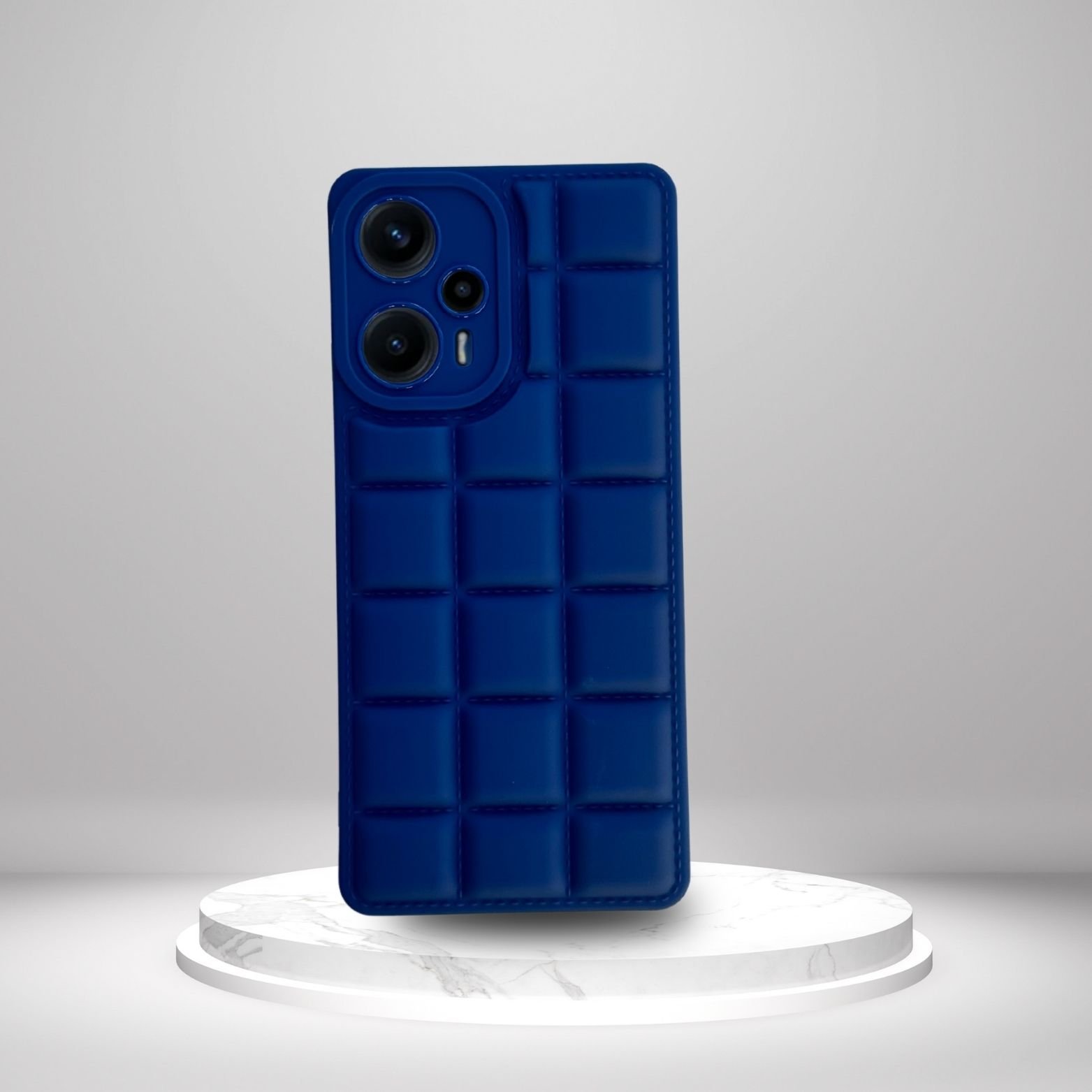 Poco F5 5G Kılıf Puffer Şişme Kapitone Tasarımlı Kamera Korumalı Yumuşak Madlen Silikon Kılıf