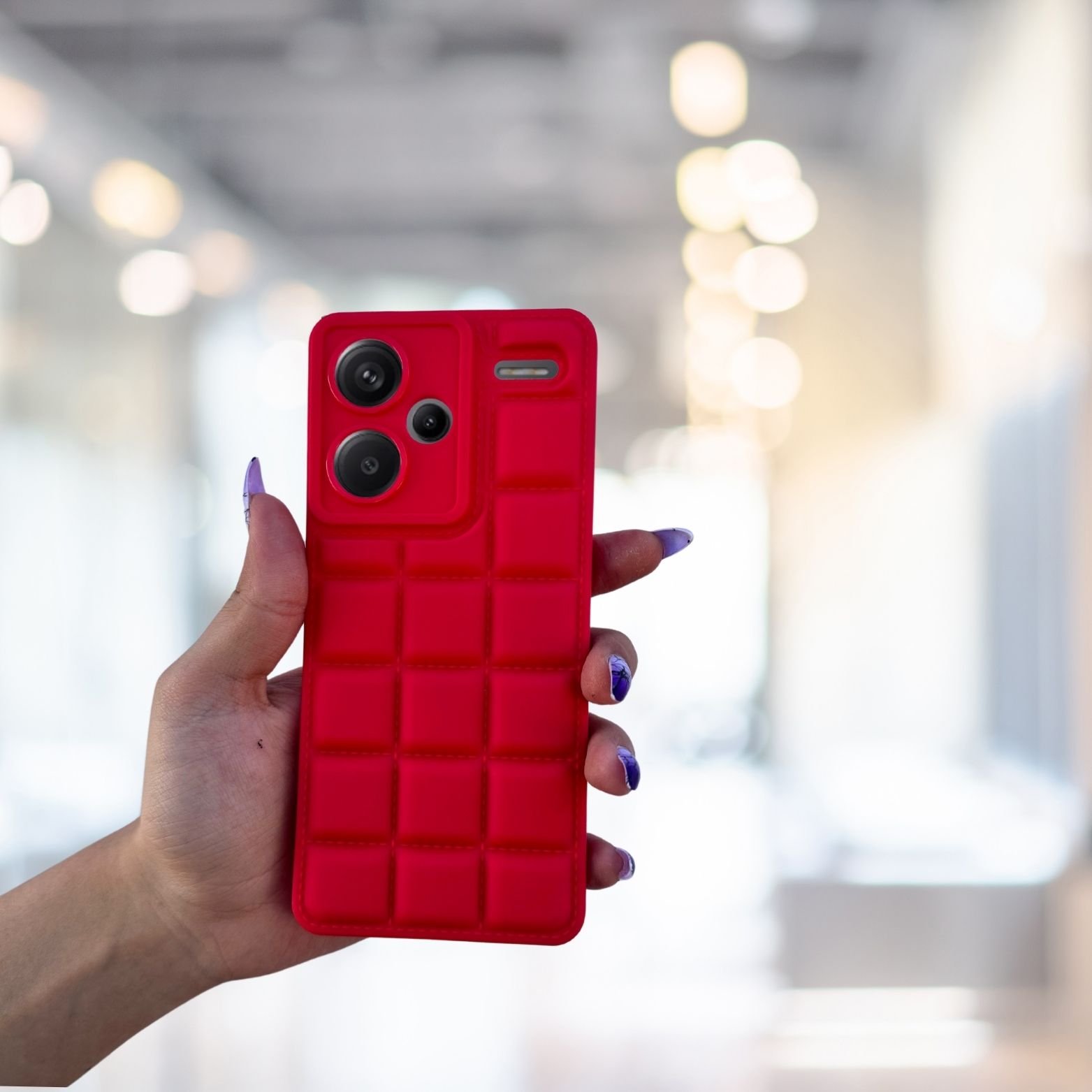 Redmi Note 13 Pro Plus 5g Kılıf Puffer Şişme Kapitone Tasarımlı Kamera Korumalı Yumuşak Madlen Silikon Kılıf
