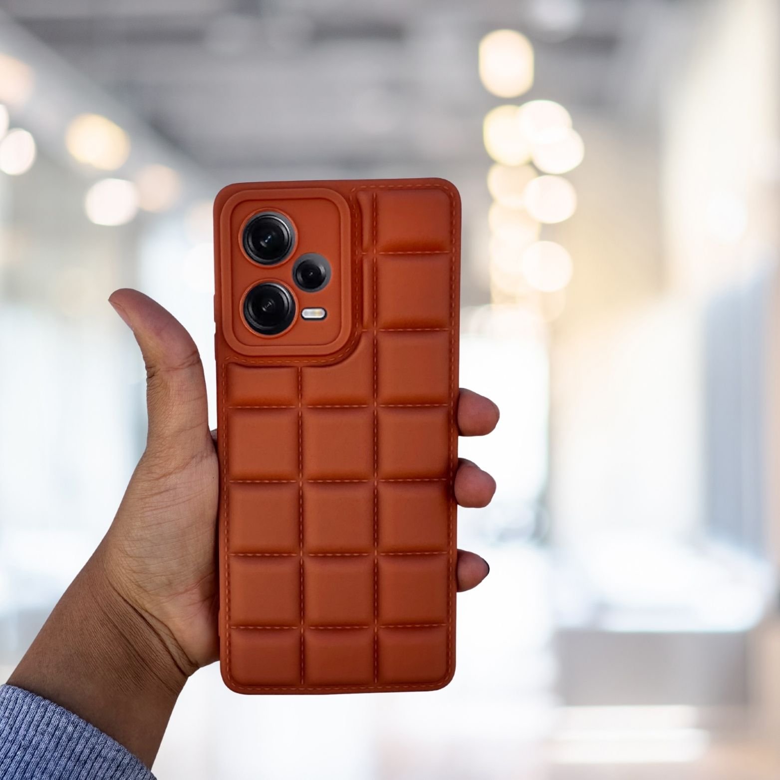 Redmi Note 12 Pro 5G Kılıf Puffer Şişme Kapitone Tasarımlı Kamera Korumalı Yumuşak Madlen Silikon Kılıf