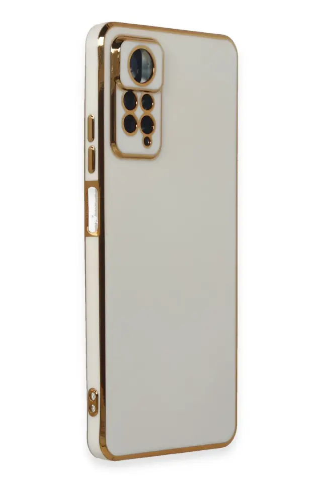 Redmi Note 11 Pro Kılıf Gold Electroplate Kenar Parlak Silikon Şanzelize Telefon Kapak
