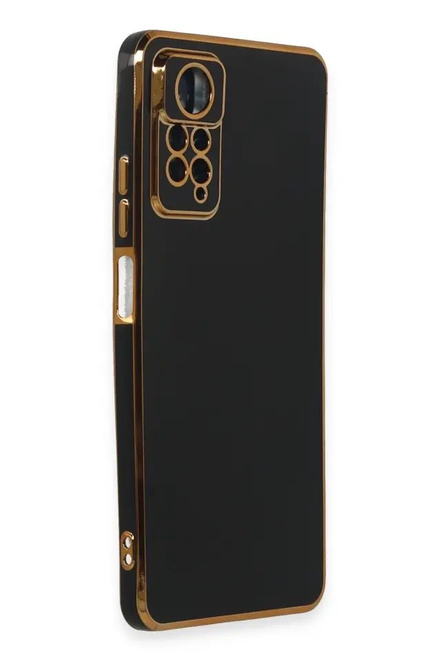 Redmi Note 11 Pro Kılıf Gold Electroplate Kenar Parlak Silikon Şanzelize Telefon Kapak