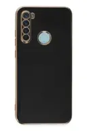 Redmi Note 8 Kılıf Gold Electroplate Kenar Parlak Silikon Şanzelize Telefon Kapak