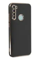 Redmi Note 8 Kılıf Gold Electroplate Kenar Parlak Silikon Şanzelize Telefon Kapak
